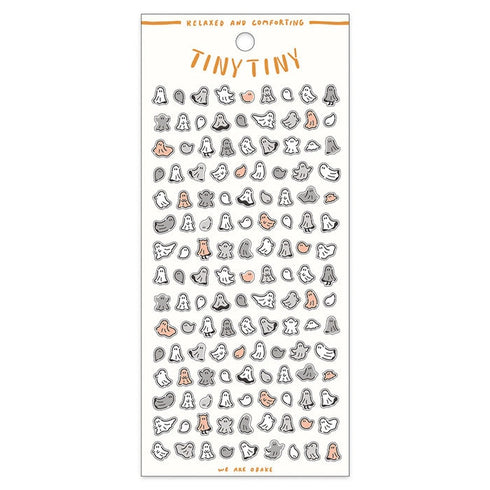 Mind Wave TINY TINY RABBIT Stickers Bunniy Stickers Pet Stickers Wildlife Stickers Nature Clear Stickers Seals Bujo Sticker | 81862