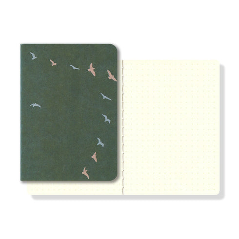 Yamamoto FLYING BIRDS Ro-Biki Notebook Shapes Series 5mm Dot Grid Series 3.5" x 4.9" | GA082
