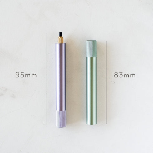 LUMOS MINI Refillable Fineliner & Brush Pen Anodized Aluminum Fill With Your Ink Refillable 11 Tip Sizes 0.1mm To Brush Eco-Friendly