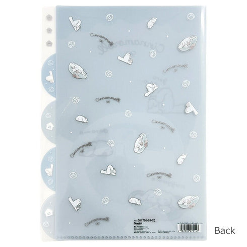 HELLO KITTY MPLAN & Sanrio Collab Lazy Life A4 5 Pocket Index Clear Folder Pocket Folder Paper File Folder Plastic Folder | H310 X W220