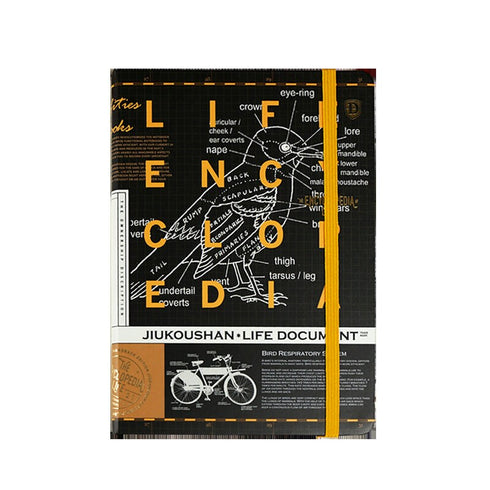 ANATOMY B6 Jiukoushan Life Encyclopedia 4.5mm Grid 100gsm Notebook Lay-Flat Notebook Ink-Friendly Notebook | 128 x 182mm x 15mm