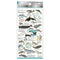 DOLPHIN WHALE Kamio Japan Stickers Adult Visual Dictionary Porpoise Orca Blue Whale Pink Dolphin GOLD Foil Stickers | 215283
