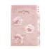KUROMI MPLAN & Sanrio Collab Lazy Life A4 5 Pocket Index Clear Folder Pocket Folder Paper File Folder Plastic Folder | H310 X W220