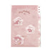 HELLO KITTY MPLAN & Sanrio Collab Lazy Life A4 5 Pocket Index Clear Folder Pocket Folder Paper File Folder Plastic Folder | H310 X W220