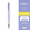 Mitsubishi LAVENDER M3-559 Uni Kuru Toga Kurutoga Advance 0.3mm Lead Mechanical Pencil Stay Sharp Refillable- Always Sharp - Auto-Rotates!