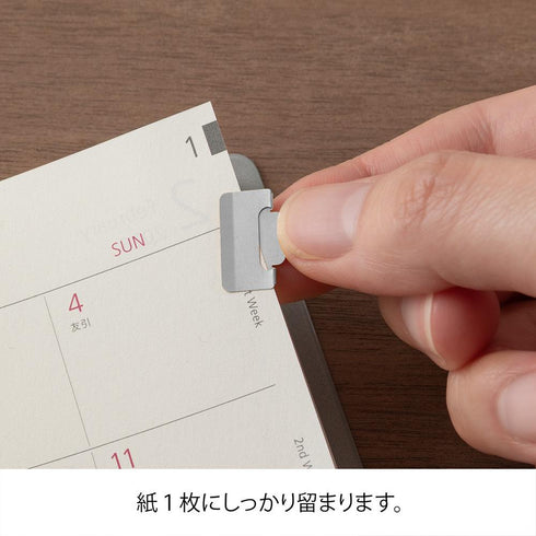 SILVER Midori Chiratto Metal Index Tabs Index Clips Stainless Steel Index Clip Tab Index Clip | 43430