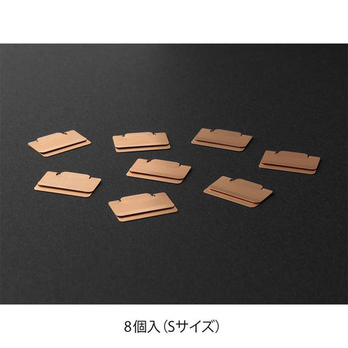 ORANGE Midori Chiratto Metal Index Tabs Index Clips COPPER Rose Gold Index Clip Tab Index Clip | 43431