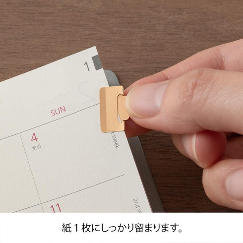ORANGE Midori Chiratto Metal Index Tabs Index Clips COPPER Rose Gold Index Clip Tab Index Clip | 43431