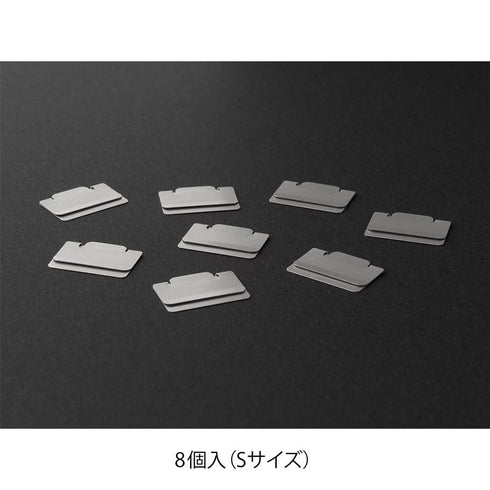 SILVER Midori SMALL Chiratto Metal Index Tabs Index Clips Stainless Steel Index Clip Tab Index Clip | 43430