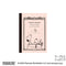 APICA SHELL Pink A7 Peanuts CD Note Notebook Tiny Notebook Small Notebook Itty-Bitty Dream Book Mini-Notebook | 30 Sheets