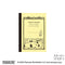 APICA YELLOW A7 Peanuts CD Note Notebook Tiny Notebook Small Notebook Itty-Bitty Dream Book Mini-Notebook | 30 Sheets