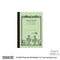 APICA GLASS Green A7 Peanuts CD Note Notebook Tiny Notebook Small Notebook Itty-Bitty Dream Book Mini-Notebook | 30 Sheets