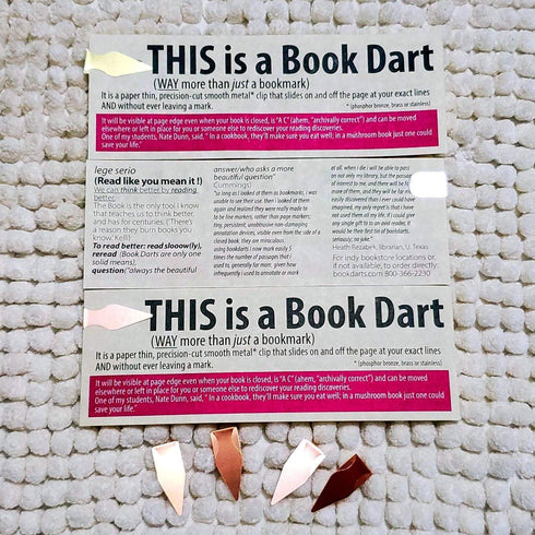 30 Book Darts Brass Metal Book Darts Page Nibs