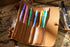 Genuine Leather Rollup Pen Roll Pencil Roll Pencil Bag Pen Large Storage Pouch Organizer Case School Pencil Roll Office Vintage Retro St