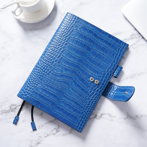 Moterm A5 CROC GRAIN Genuine Leather Original Notebook Cover Diary Planner Croc Grain Organizer
