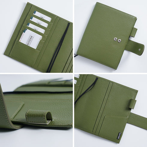 Moterm Original Series A6 Plus Cover for A6 Stalogy Notebook Genuine Pebbled Grain Cowhide Planner