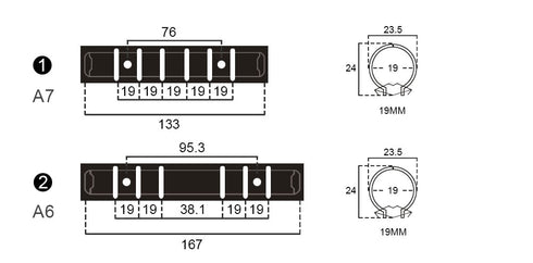 Ring Binder Replacement Kit Ring Binder Mechanism Planner Rings with Hardware for Ring Planner | A5, A6, A7 & Personal