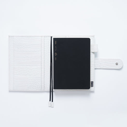 Moterm Original Series B6 Plus Cover Genuine Croc Grain Cowhide for B6 Stalogy Notebook Planner Organizer Agenda Journal Diary