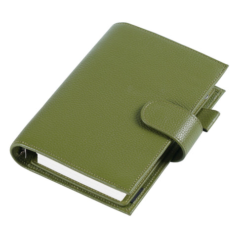 Moterm Genuine Leather Regular Personal Size Planner with 25MM Binder Rings Notebook Agenda Organizer Diary Journal