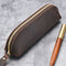 Genuine Leather Pencil Case Vintage Handmade Zipper Pen Bag Storage Pouch Classic Customized Souvenirs Prizes Gift Supplies
