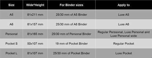 Moterm Personal/Personal Wide Size Ring Protector Double-Sided Genuine Leather Rings Planner Accessory for Preventing Rings Mark