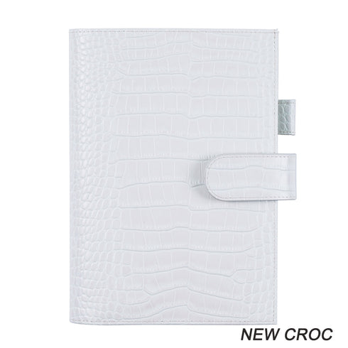 Moterm A5 CROC GRAIN Genuine Leather Original Notebook Cover Diary Planner Croc Grain Organizer