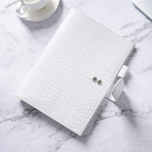 Moterm A5 CROC GRAIN Genuine Leather Original Notebook Cover Diary Planner Croc Grain Organizer