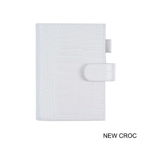 Moterm Original Series B6 Plus Cover Genuine Croc Grain Cowhide for B6 Stalogy Notebook Planner Organizer Agenda Journal Diary