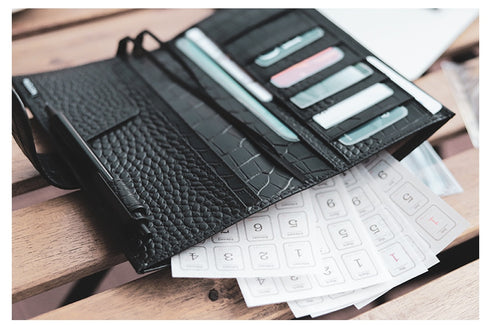 Moterm CROC WEEKS Leather Cover | Back Pocket and Double Clasps Notebook Diary Journal Planner Weeks Cover