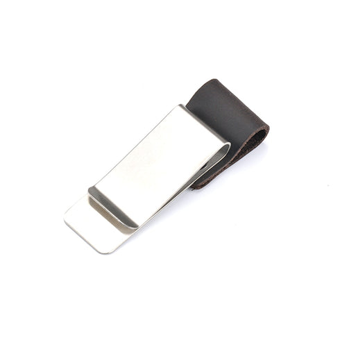 Moterm Metal Leather Pen holder Brass and Stainless steel Pencil clip for Genuine Leather notebook Journal diary