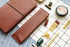 Litchi Grain School Pencil Cases Vintage Zipper Bag High-quality Cowhide Pencil Bag Retro Gift Stationery Supplies