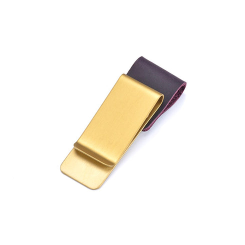 Moterm Metal Leather Pen holder Brass and Stainless steel Pencil clip for Genuine Leather notebook Journal diary