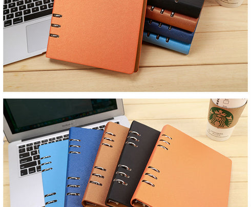 Vegan Leather Binder A4 A6 B5 A5 Spiral Notebook Planner Agenda