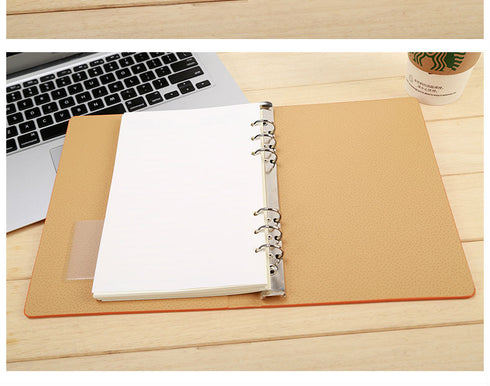 Vegan Leather Binder A4 A6 B5 A5 Spiral Notebook Planner Agenda