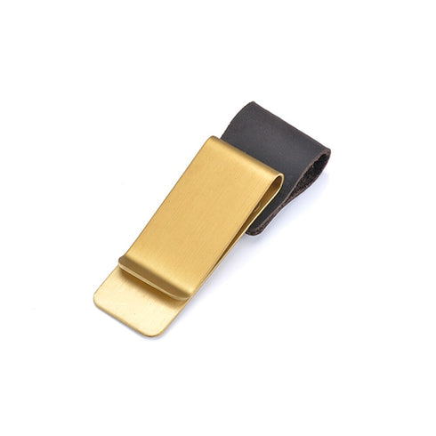 Moterm Metal Leather Pen holder Brass and Stainless steel Pencil clip for Genuine Leather notebook Journal diary