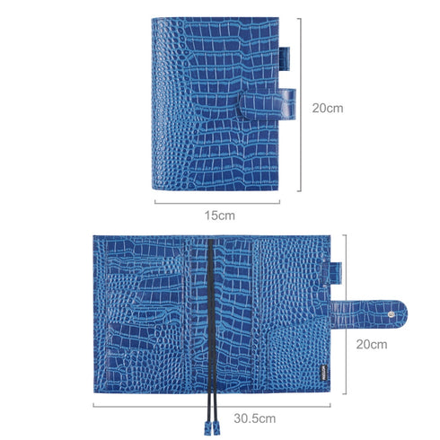 Moterm Original Series B6 Plus Cover Genuine Croc Grain Cowhide for B6 Stalogy Notebook Planner Organizer Agenda Journal Diary