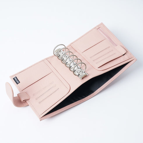 Moterm Luxe 2.0 Series Binder Pocket Size Planner Pebbled Grain Leather A7 Notebook with 30MM Ring