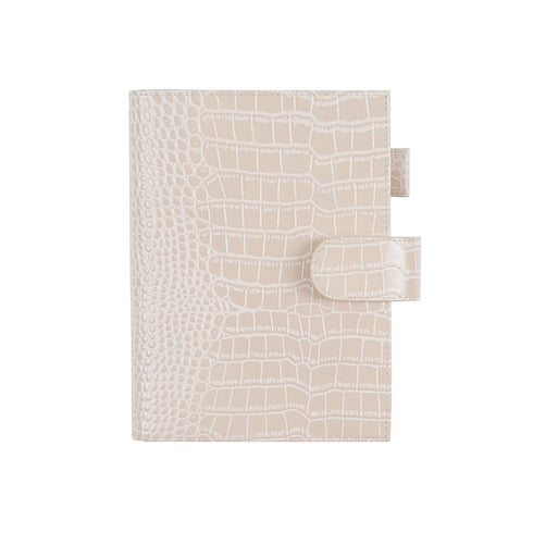 Moterm Original Series B6 Plus Cover Genuine Croc Grain Cowhide for B6 Stalogy Notebook Planner Organizer Agenda Journal Diary