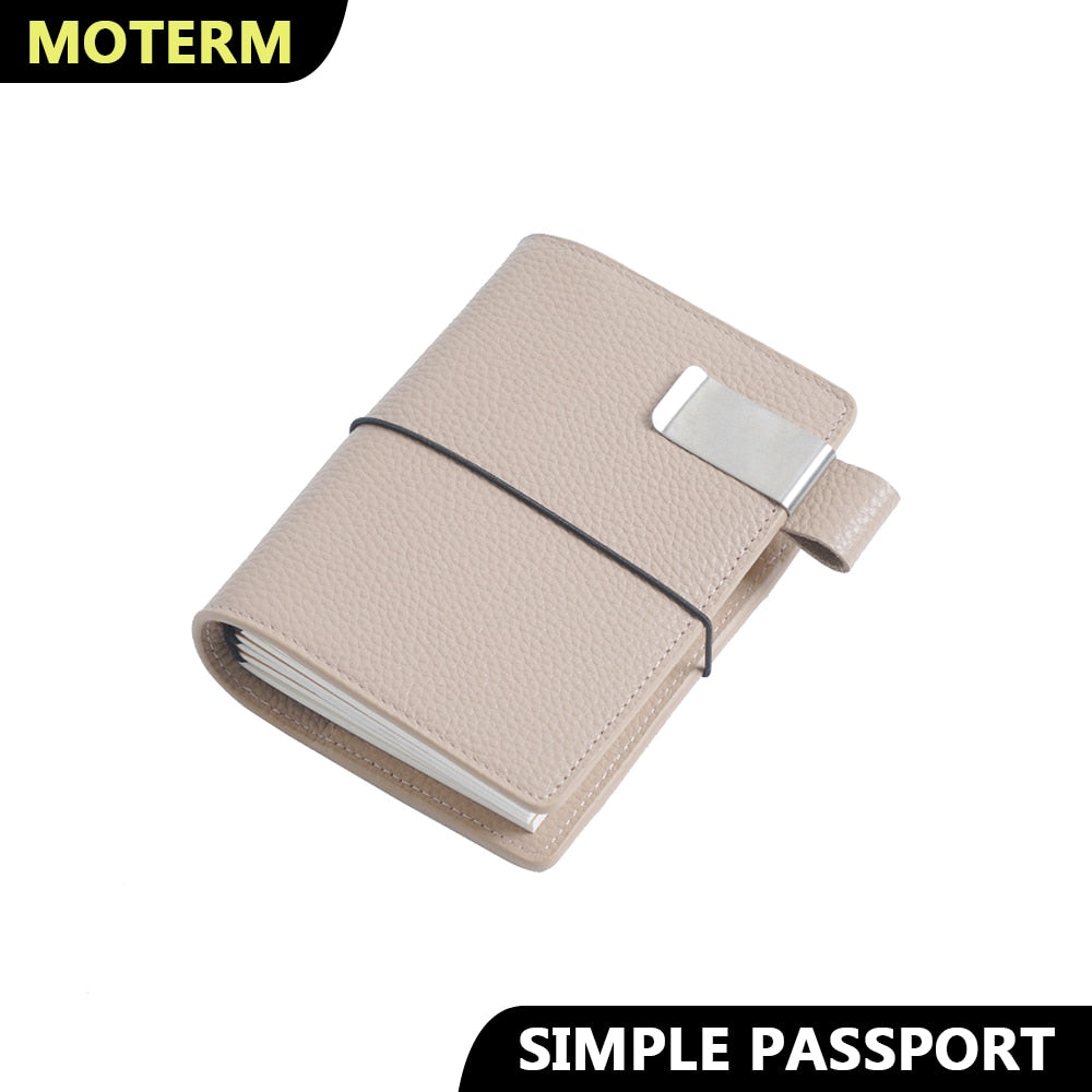 Moterm Genuine Leather Travel Journal Simple Series Passport Size Note –  The Stationery Manor!