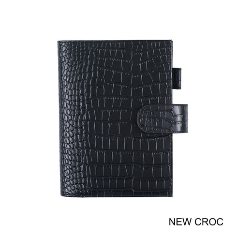 Moterm Original Series B6 Plus Cover Genuine Croc Grain Cowhide for B6 Stalogy Notebook Planner Organizer Agenda Journal Diary