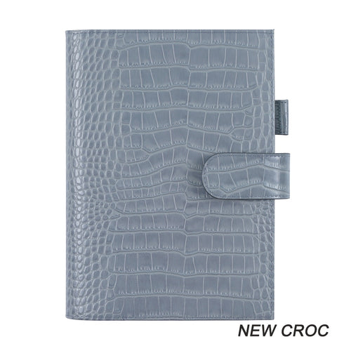 Moterm A5 CROC GRAIN Genuine Leather Original Notebook Cover Diary Planner Croc Grain Organizer