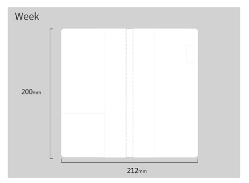 Weeks Clear Cover PVC Planner Cover PVC Cover with Pen Loop | Weeks & Mega Weeks