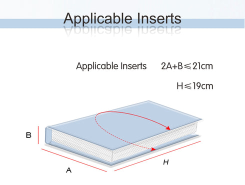 Moterm Pebbled Leather Original Weeks Cover for Hobonichi and Skinny Mini Happy Planner with Back Pocket and Double Clasps Diary