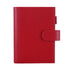 Moterm Firm Pebbled Grain Leather A5 A6 B6 Weeks Cherry Red Color Genuine Cowhide Planner Rings Notebook Cover Diary Agenda Organizer Journey