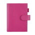 Moterm Firm Pebbled Grain Leather A5 A6 B6 Weeks Fuchsia Rose Color Genuine Cowhide Planner Rings Notebook Cover Diary Agenda Organizer Journey