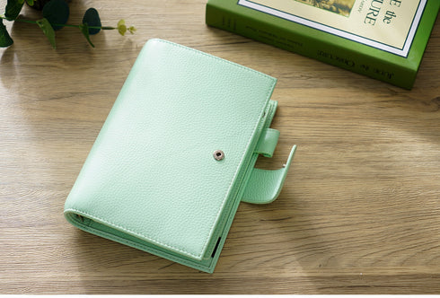 Moterm Genuine Leather Regular Personal Size Planner with 25MM Binder Rings Notebook Agenda Organizer Diary Journal