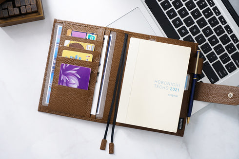 Moterm Original Series A6 Plus Cover for A6 Stalogy Notebook Genuine Pebbled Grain Cowhide Planner