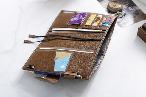 Moterm Original Series A6 Plus Cover for A6 Stalogy Notebook Genuine Pebbled Grain Cowhide Planner