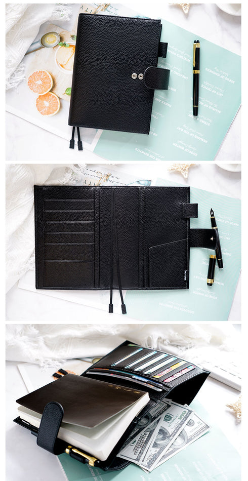 Moterm Original Series B6 Plus Cover for B6 Stalogy Notebook Genuine Pebbled Grain Cowhide Planner Organizer Agenda Journal