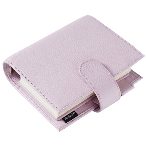 Moterm Luxe 2.0 Series Binder Pocket Size Planner Pebbled Grain Leather A7 Notebook with 30MM Ring